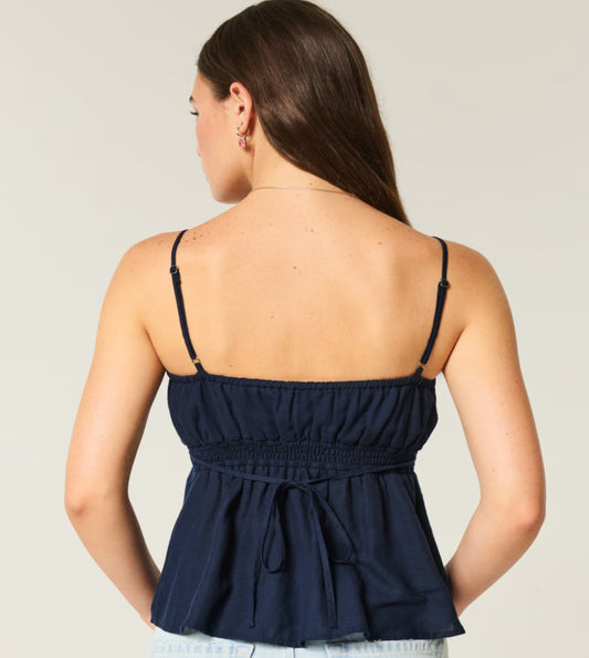 Button Baby Doll Top